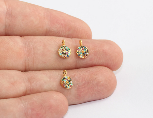 Shiny Gold Drop Charms