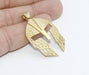 Brass Helmet Necklace