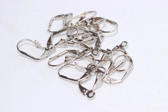 9x17mm Silver Plated Earrings, Leverback Earrings, Leverback , CMR12