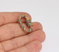Shiny Gold Oval Screw Clasps