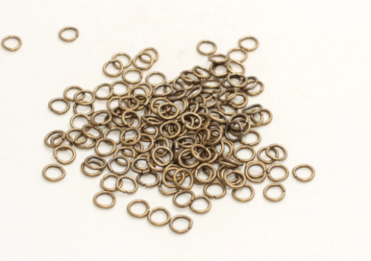 20 Ga 5mm Bronze Plated Jump Rings, Bronze Connector, BRS  CLS31