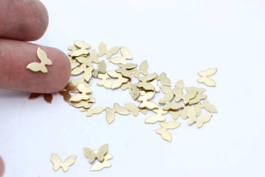 Raw Brass Stamping ,Findings , Charms Charms , Tiny Raw , FNL28