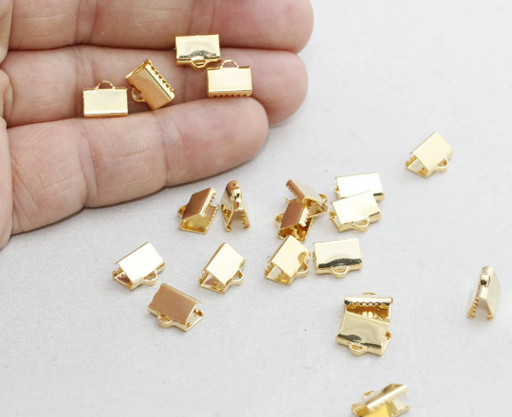 Shiny Gold Ribbon Crimps