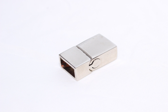 12x21mm Rhodium Plated Bracelet Clasps, Magnetic Clasp PLS62