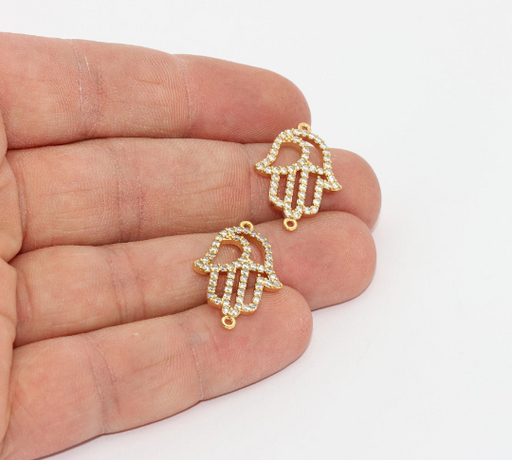 Shiny Gold Hamsa Charm