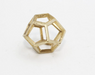 Brass Open Pyramid Beads