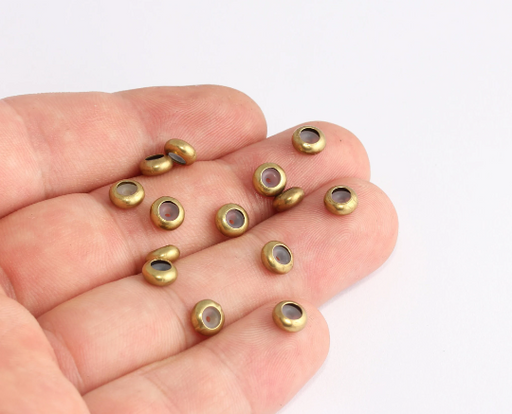  Raw Brass Connector