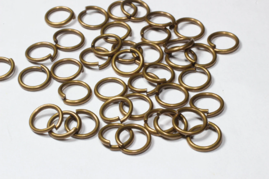 17 Ga 10mm Antique Bronze Jump Rings, Bronze Connectors,  CLS36