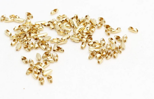 Shiny Gold Ball Chain Clasps