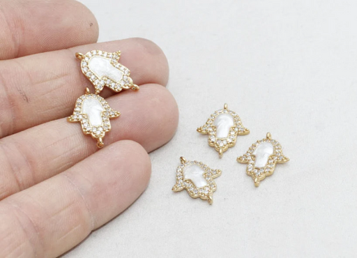 Pave Hamsa Charms