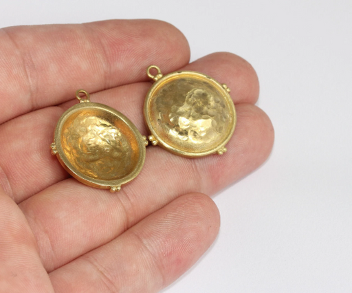 Brass Shield Pendant