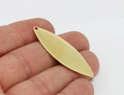 Brass Marquise Charms