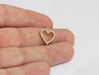 Shiny Gold CZ Heart