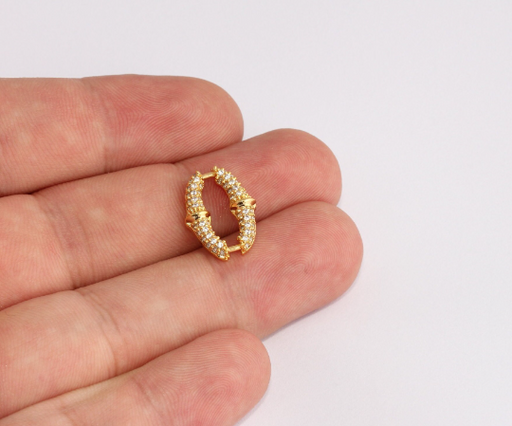 Shiny Gold Oval Chain Links