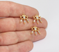 Shiny Gold Evil Eye Charms