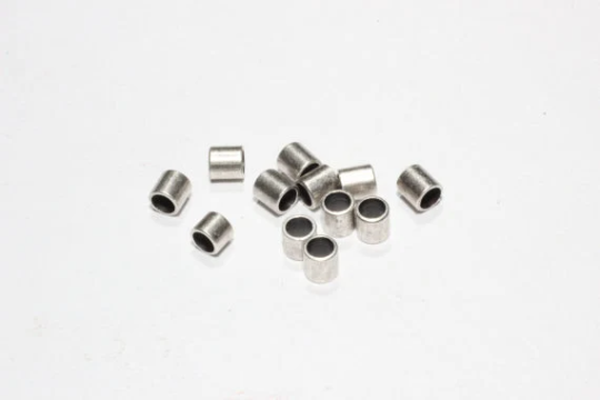 4x4mm Antique Silver Plated Spacer Tubes, Antique Silver  AG38