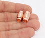 Rose Gold Tube Magnetic Clasps