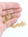 Brass Cube Charms