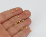 Shiny Gold Crimp Beads