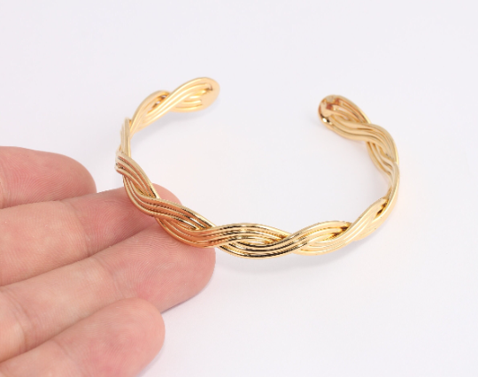60mm 24k Shiny Gold Bracelet, Open Bracelet Bangle, Bracelet             CHK671