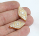 Shiny Gold Evil Eye Beads