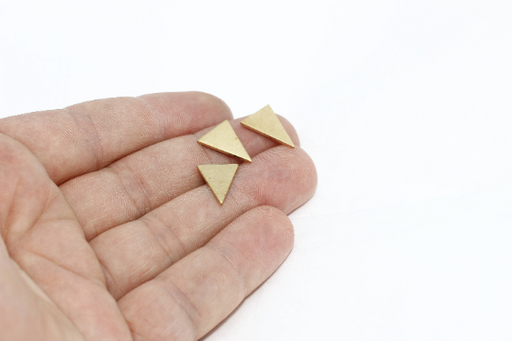 Brass Triangle Charms