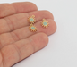 Shiny Gold Sun Charms