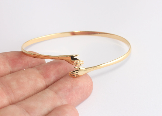 60mm 24k Shiny Gold Bracelet, Hand Cuff, Love , Bracelet,                BXB369-1