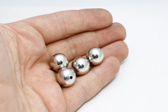 14mm Silver Color Ball Beads, Ball Pendant, Hollow beads  FRY8