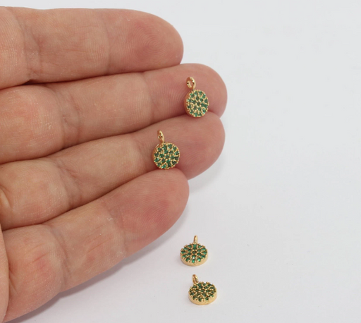 Shiny Gold Drop Charms