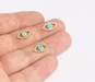 Shiny Gold Evil Eye Charm
