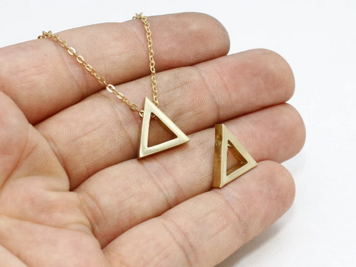 Brass Triangle Charms