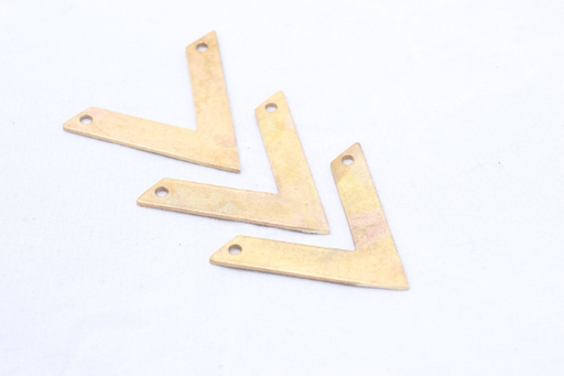 Brass Chevron Pendant