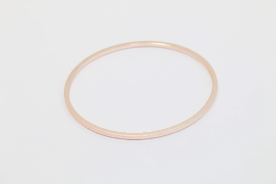 40mm Rose Gold Closed Ring, Round Connectors, Gold Hoops,  CHK99-2