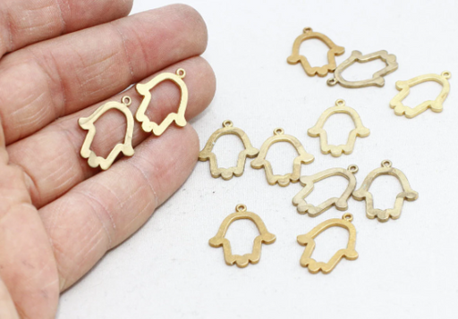 Brass Hamsa Charm