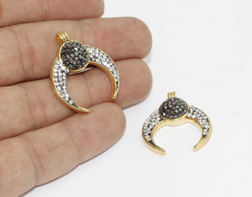 Shiny Gold Horn Pendant