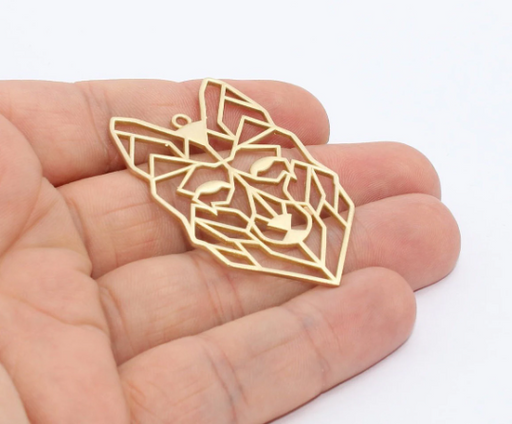 Brass Lion Pendant