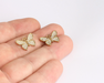 Brass Butterfly Charms