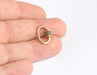 Shiny Gold Oval Screw Clasp