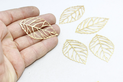 Brass Leaf Pendant