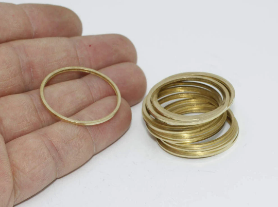 30mm Raw Brass Closed Ring, Connectors, Round Connector, CHK245
