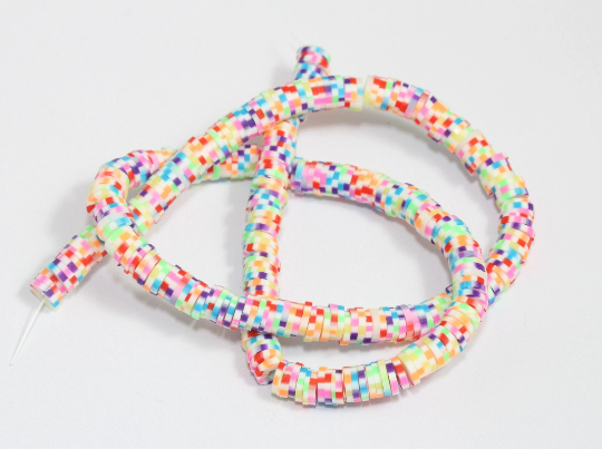 Perline polimeriche multicolori da 6 mm, perline Keishi all'ingrosso CHK605