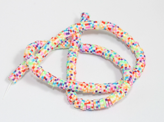 6mm Multicolor Polymer Beads, Wholesale Keishi Bead  CHK605