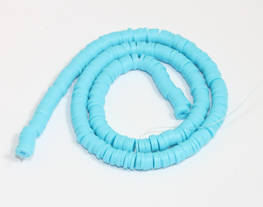 6mm Turquoise Polymer Beads, Wholesale Keishi Bead  CHK605-1