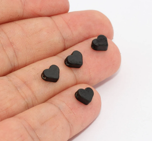Spacer Beads, Mini Heart Beads