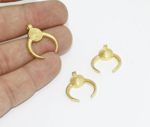 Brass Horn Charms