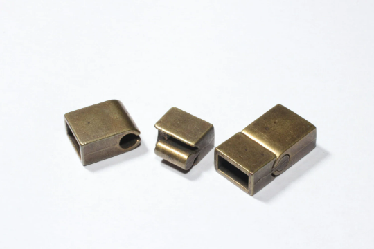 12x21mm Antique Bronze Magnetic Clasps, Flat Magnetic Clasps, MGN32