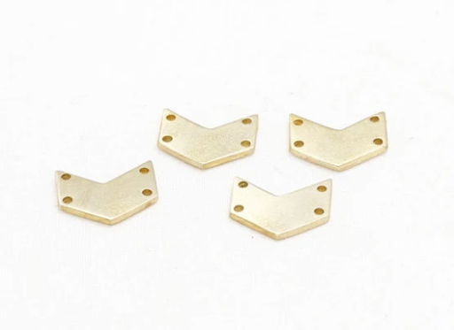 Brass Chevron Charms