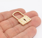 Brass Padlock Charms