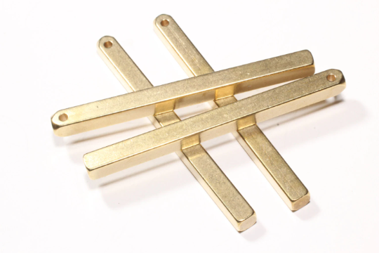 4x50mm Raw Brass Bar, Stamping Bar, Nameplate Bar, PND11